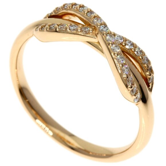 TIFFANY & CO. 18k Rose Gold Diamond Ring - Picture 1 of 8